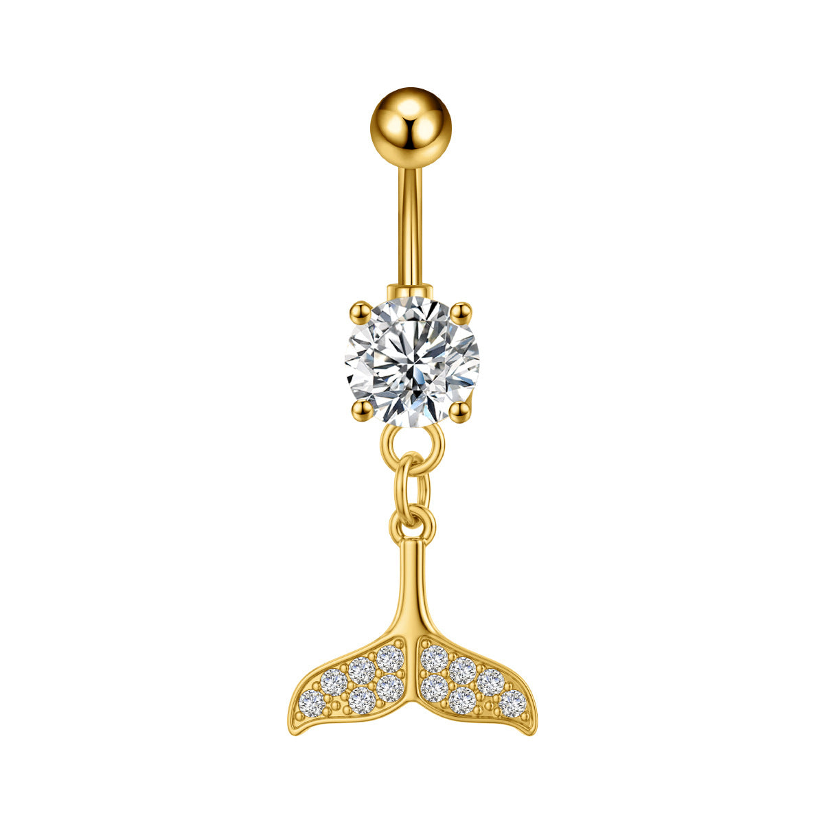 Zircon Butterfly Belly Button Ring — 60 Designs