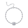 Surrounded by Stars — 1-carat Moissanite Bracelet | S925 Platinum-plated Silver