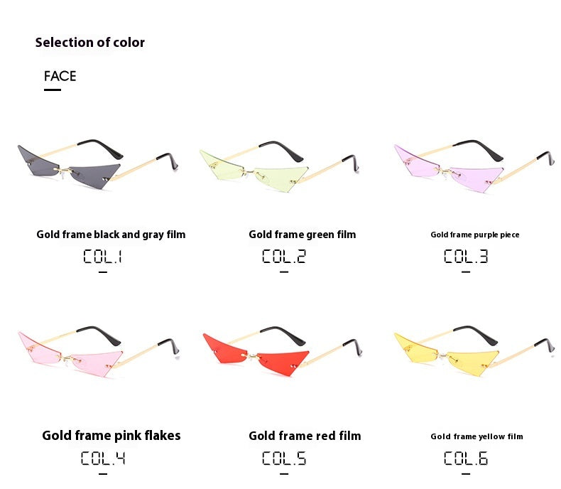 Retro Cat Eye Disco Sunglasses | Gold & Silver Frame | Luxury Style
