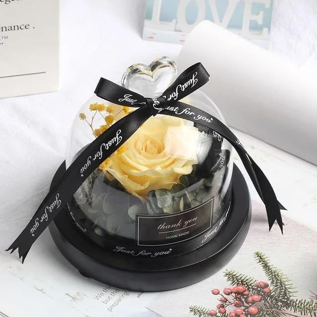 Lumière Rose — Eternal LED Rose in Glass Dome