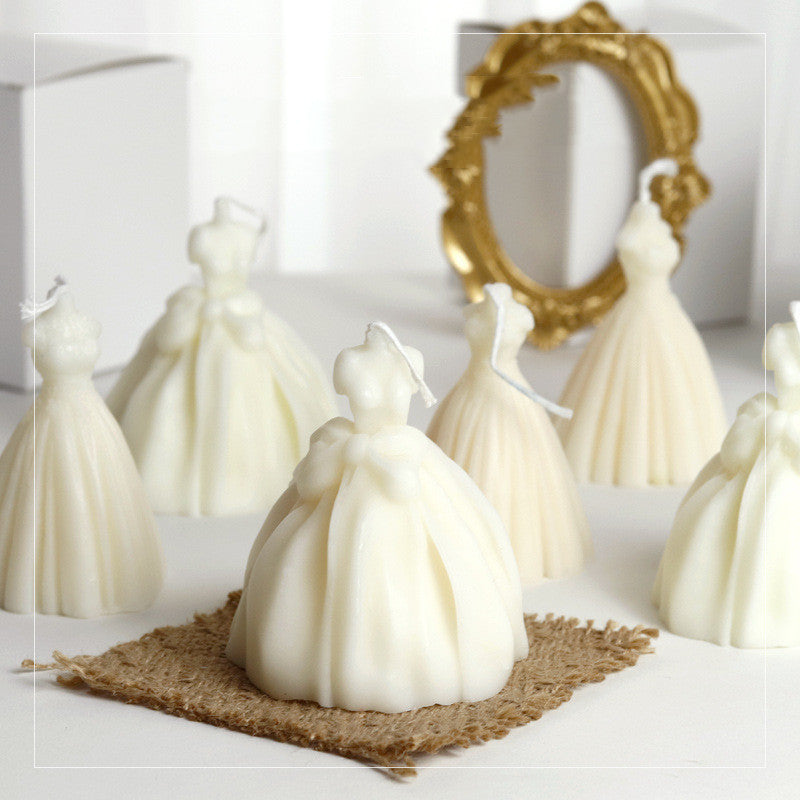 Wedding Dress Scented Candle — Handmade Gift Box Edition