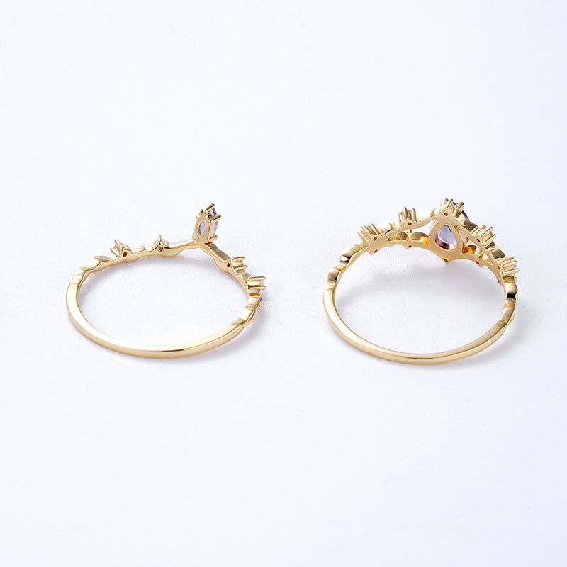 Couronne Amethyst Crown Ring