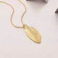 Fallen Leaves — Moissanite Pendant Necklace in S925 Silver & Gold