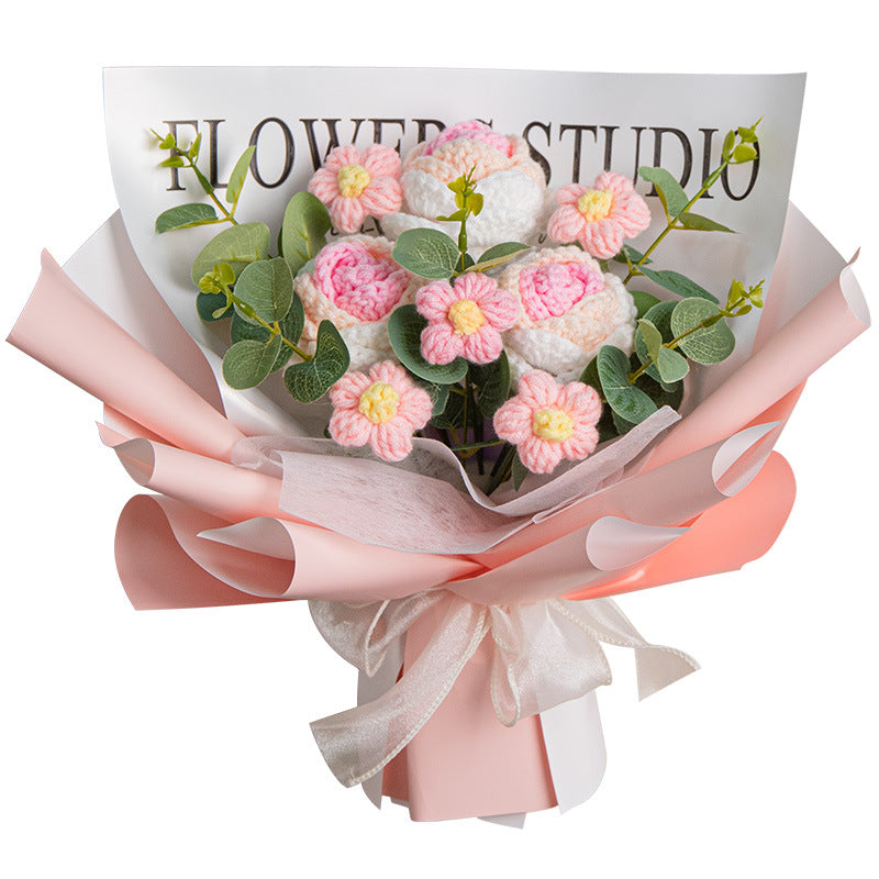 Eternal Rose Bouquet — Luxury Hand-Woven Preserved Flowers