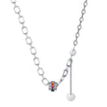 Prism Layers – 925 Silver Colorful Zircon Multi-Layer Luxury Statement Necklace