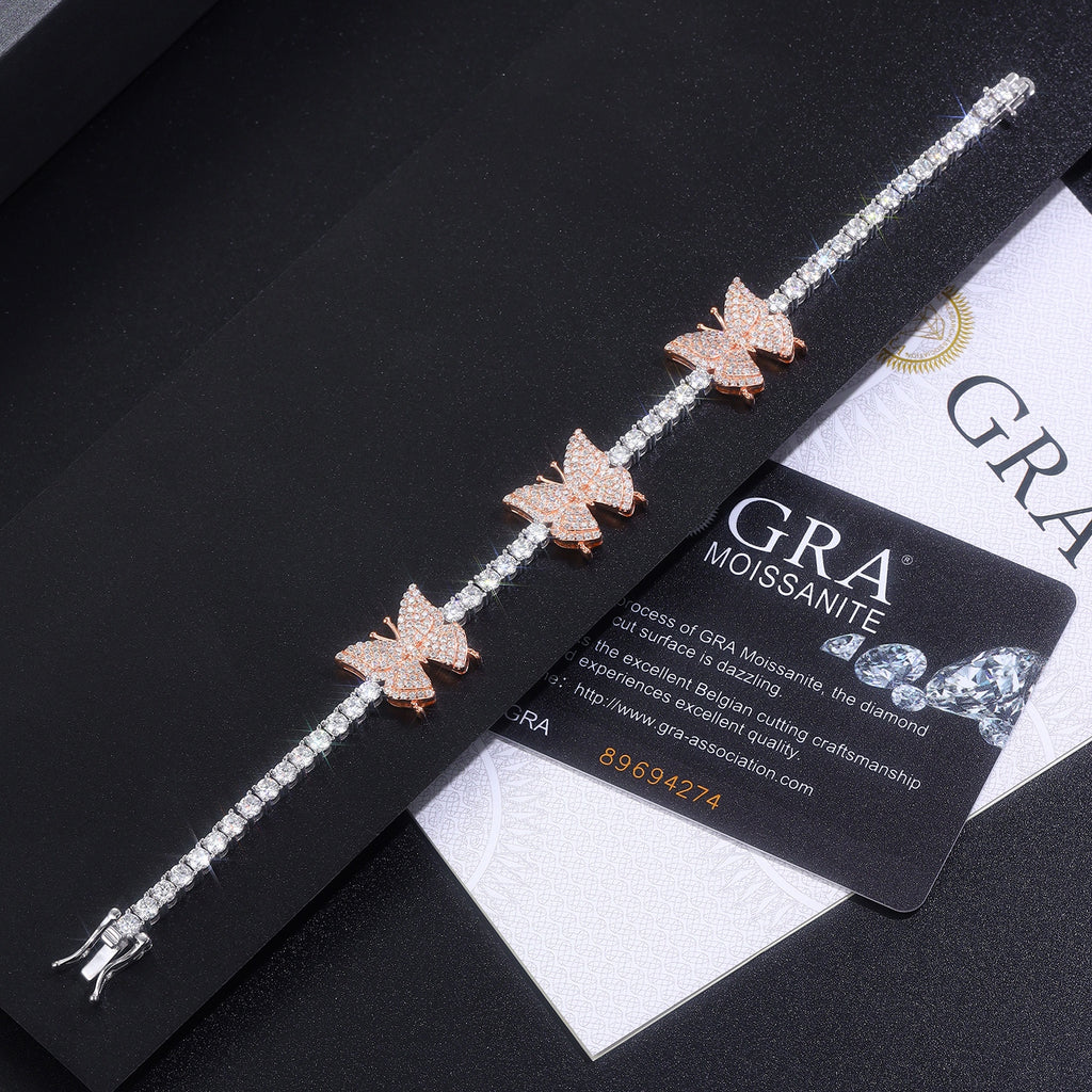 Morganite Bracelet – Platinum-Plated Sterling Silver | Minimalist Luxury