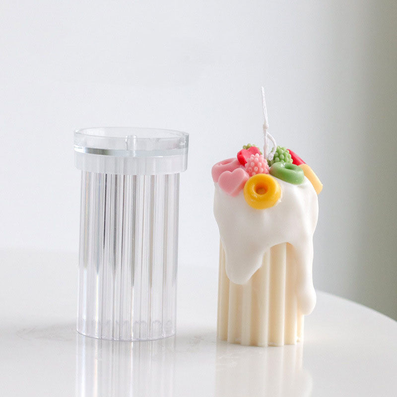 Acrylic Candle DIY Mould — Textured Design for Handmade Candles