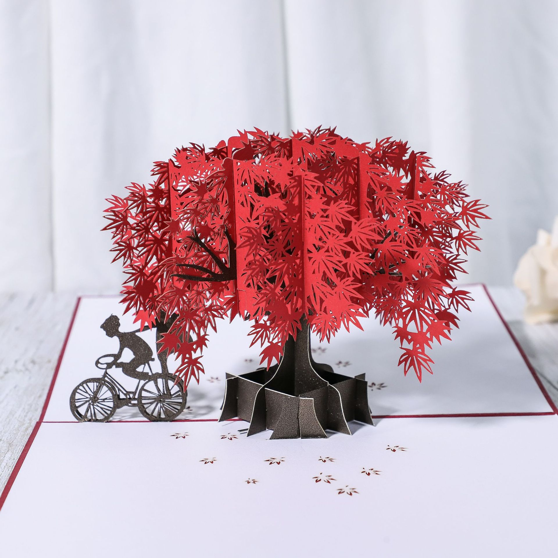 Luxury 3D Laser-Cut Love Greeting Card — Handcrafted Pop-Up Design