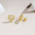 Moissanite Stud Earrings — 18K Gold-Plated S925 Silver | GRA Certified | Set of 2