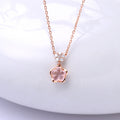 Sakura — 925 Silver Pink Crystal Necklace
