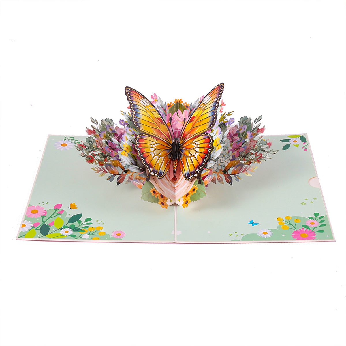 Handcrafted 3D Pansy Greeting Card — Sculptural Floral Design