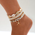 Starfish & Shell Anklet Set — Resort Luxury Collection