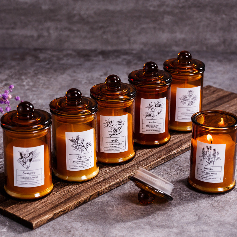 Minimalist Soy Wax Botanical Candle — 6 Signature Scents