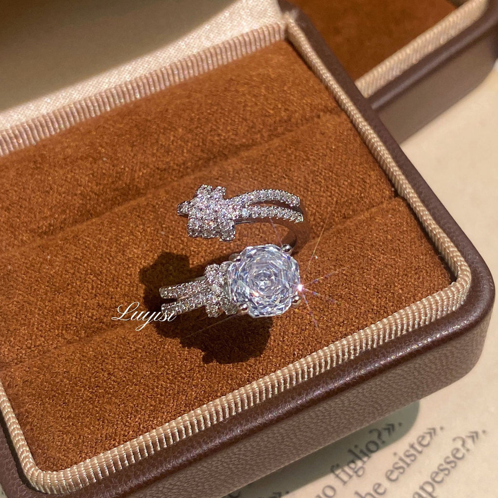 Lumière Violet Zircon Stackable Ring