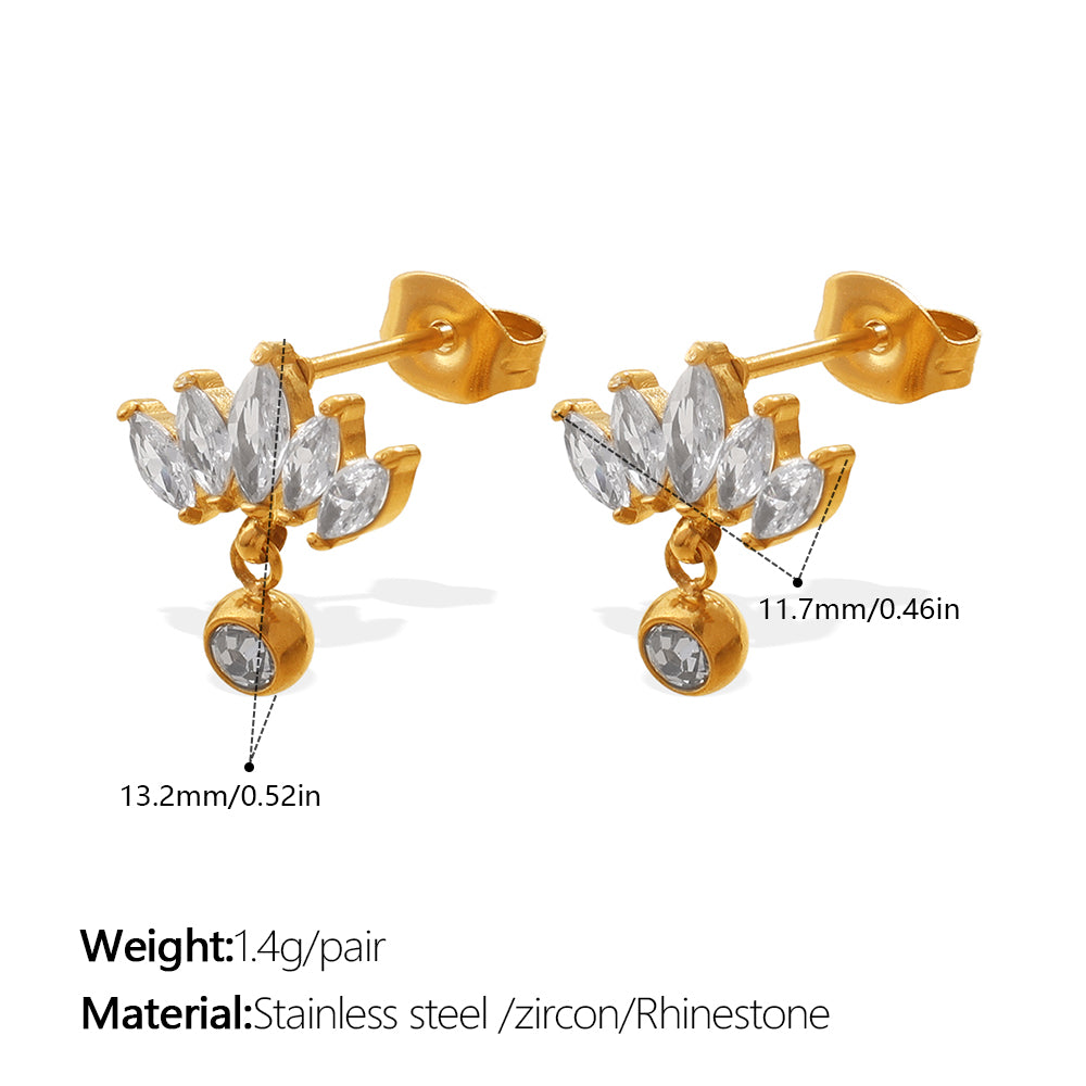 Lumière — Zircon Tassel Earrings