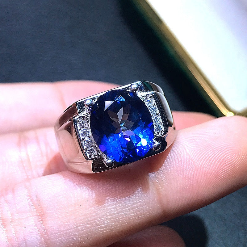 Tanzanite — 925 Silver Natural Tanzanite Ring