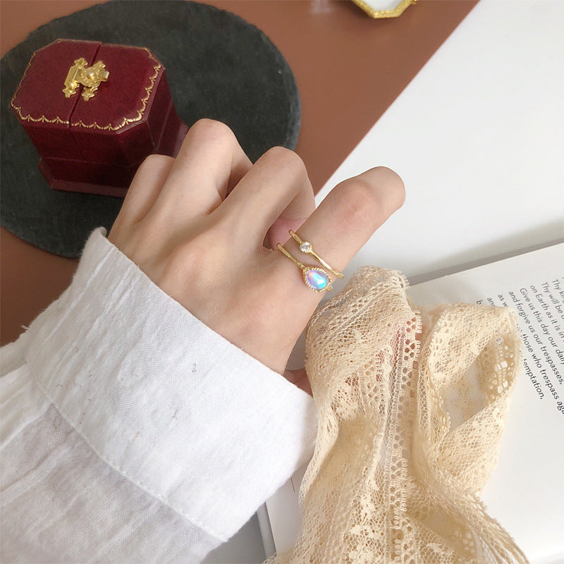 Dorée — Gold Crystal Adjustable Ring