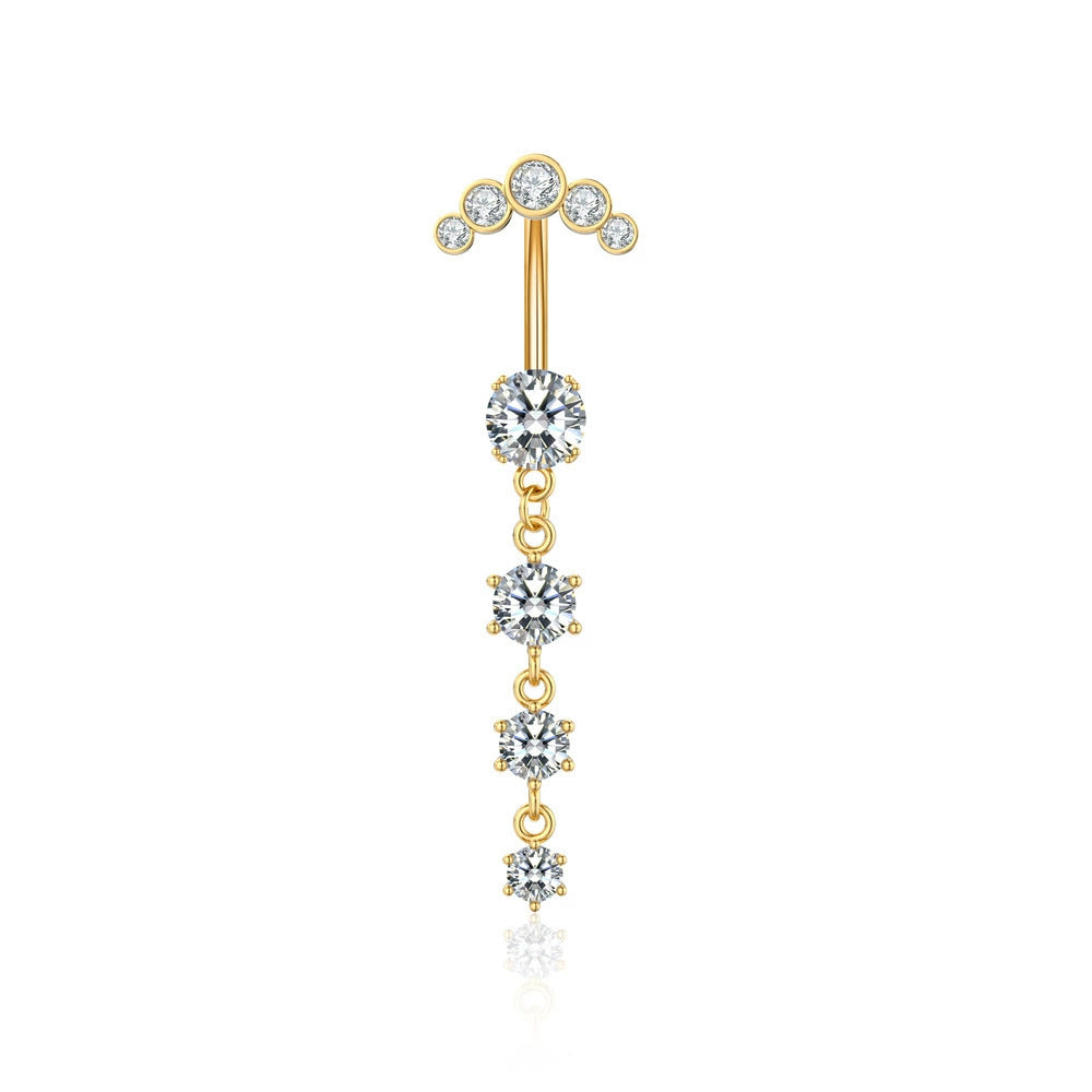 Zircon Butterfly Belly Button Ring — 60 Designs