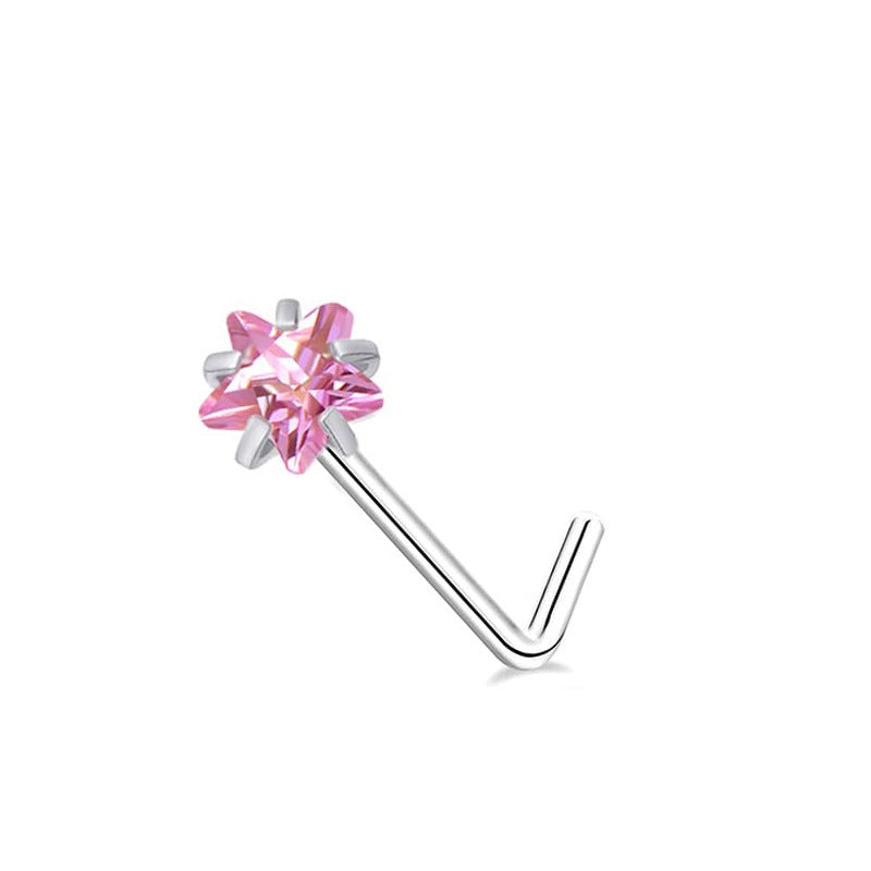 Zircon Nose Ring | Luxury Stainless Steel Piercing | 13 Styles