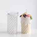 Acrylic Candle DIY Mould — Textured Design for Handmade Candles
