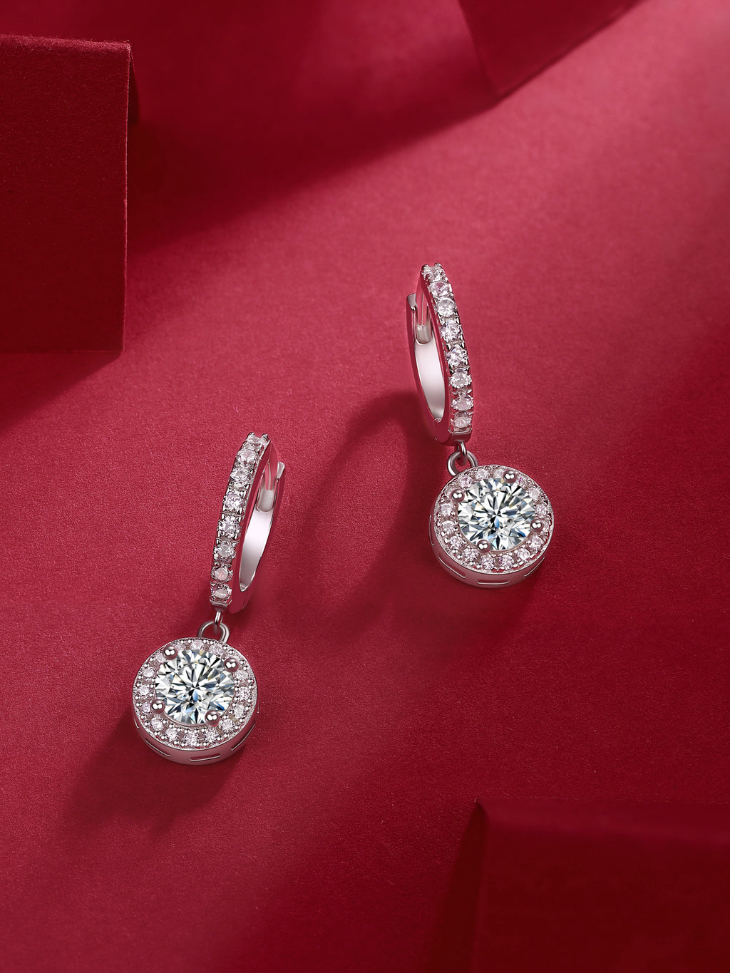 Lumière — S925 Silver Moissanite Stud Earrings