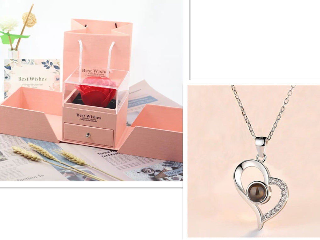 Eternal Rose — Crystal Necklace & Luxury Gift Box