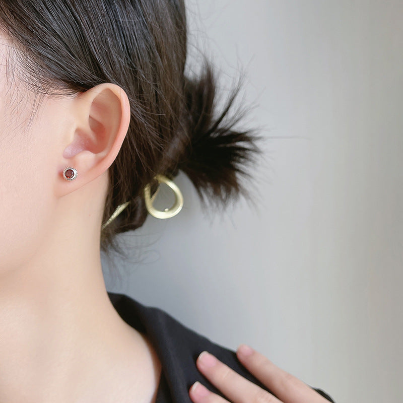 Punk Duality – 925 Sterling Silver Reversible Micro Pavé Vintage Screw Earrings