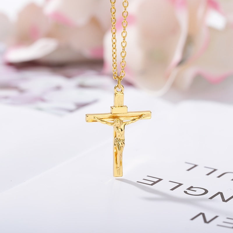 Croix — Titanium Steel Cross Necklace | Gold & Silver