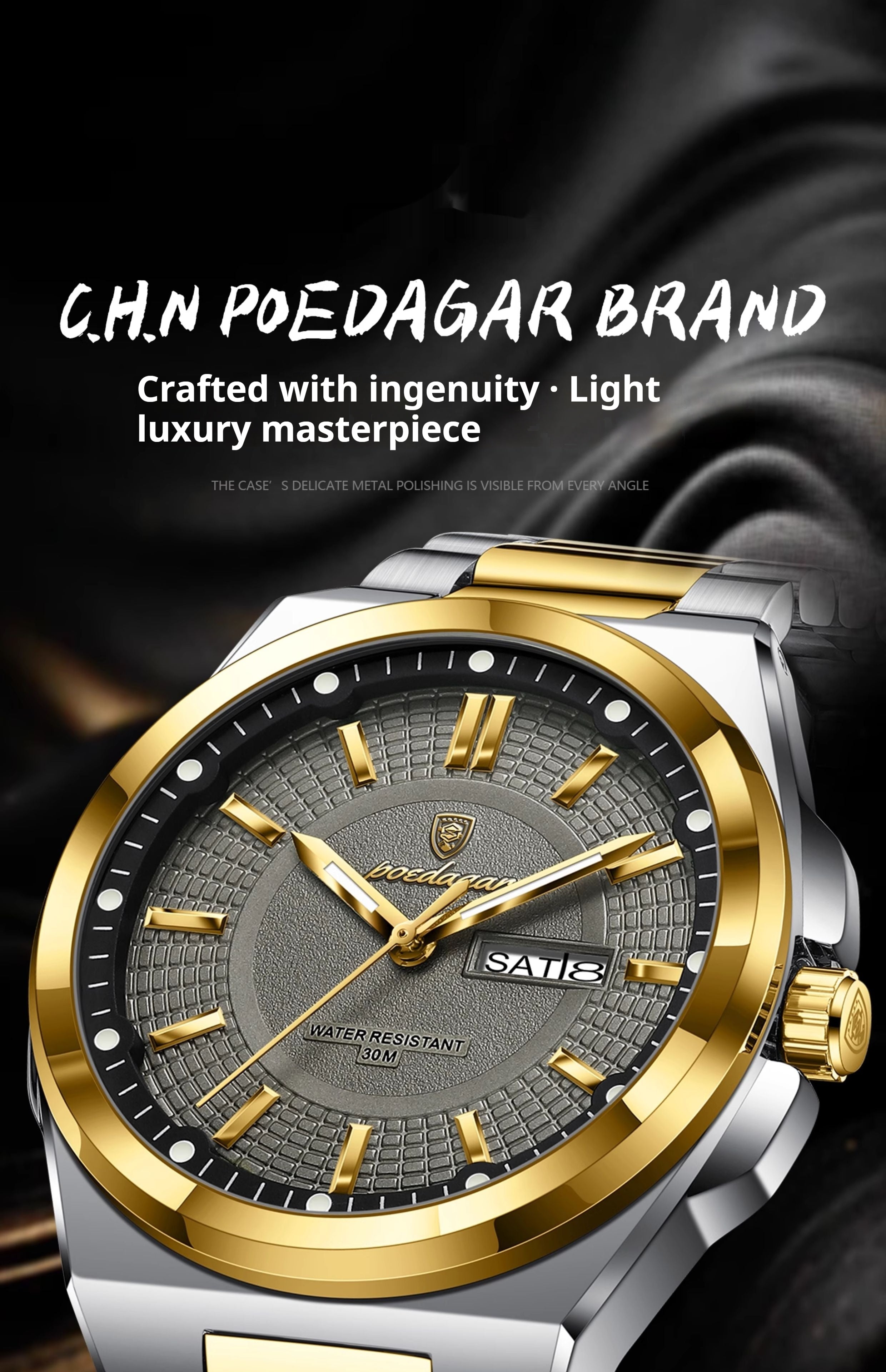 Luxury Minimalist Men's Watch | Ultra-Slim Alloy Timepiece | 11 Colour Finishes