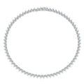 Romantic Gravity — 1-carat Moissanite Pendant Necklace | S925 Platinum-plated Silver