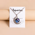 Luna — Zodiac Moon Glass Pendant Necklace