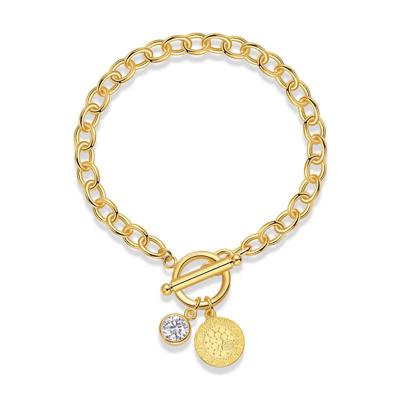 Moissanite Tennis Bracelet – 1 Carat | Gold-Plated Sterling Silver