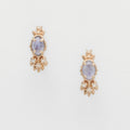 Violette Cordierite Geometric Earrings