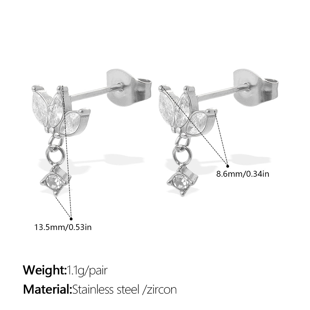 Lumière — Zircon Tassel Earrings