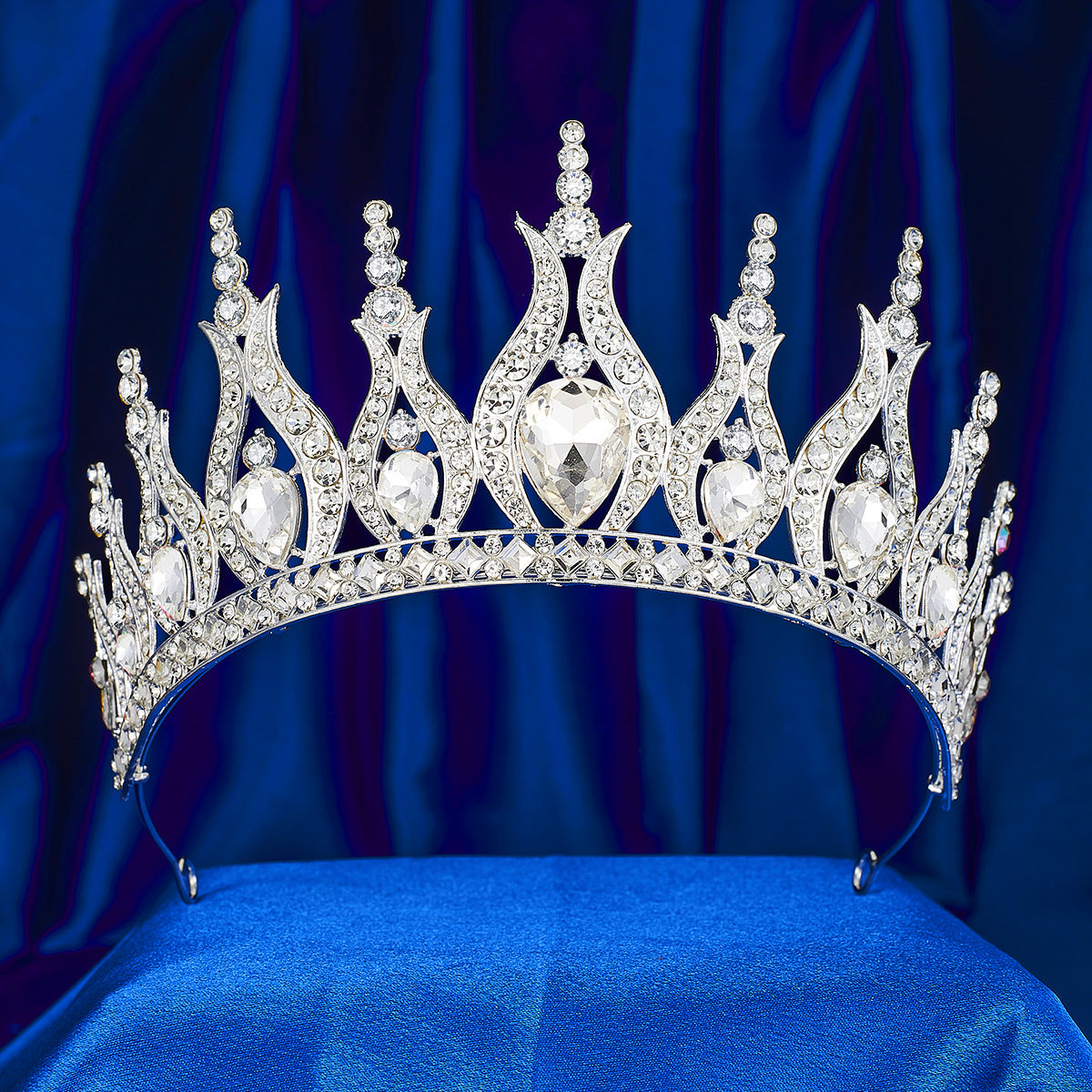 Crystal Bridal Crown — Wedding & Ball Gown Headpiece