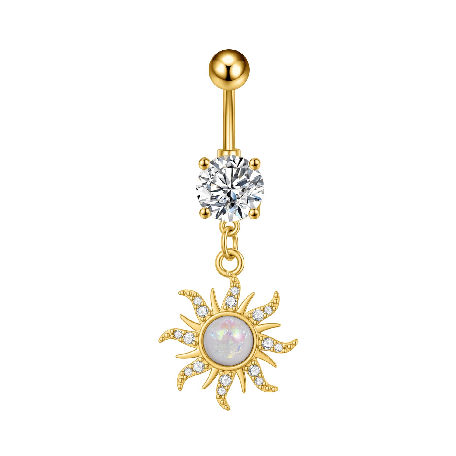 Zircon Butterfly Belly Button Ring — 60 Designs