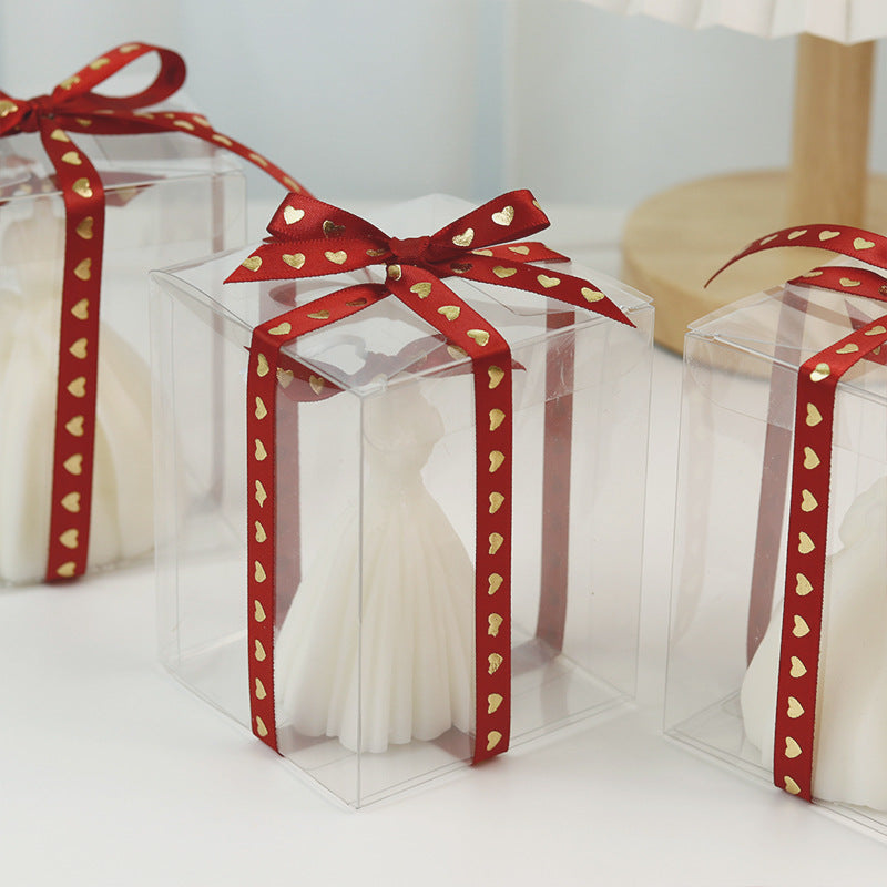 Wedding Dress Scented Candle — Handmade Gift Box Edition
