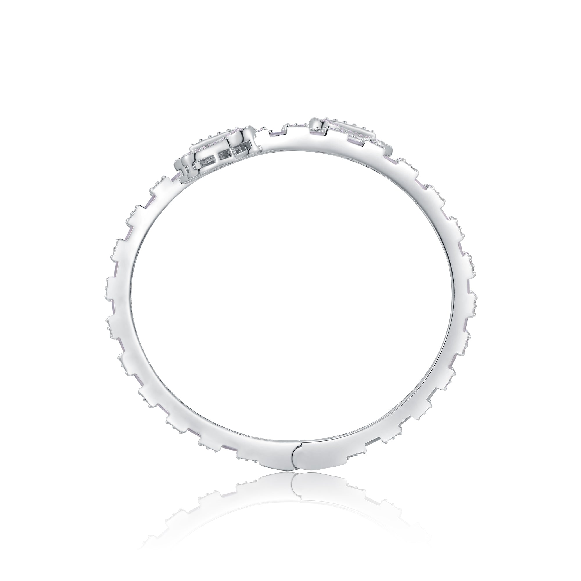 Lumière Moissanite Bracelet — Platinum-Plated S925 Silver