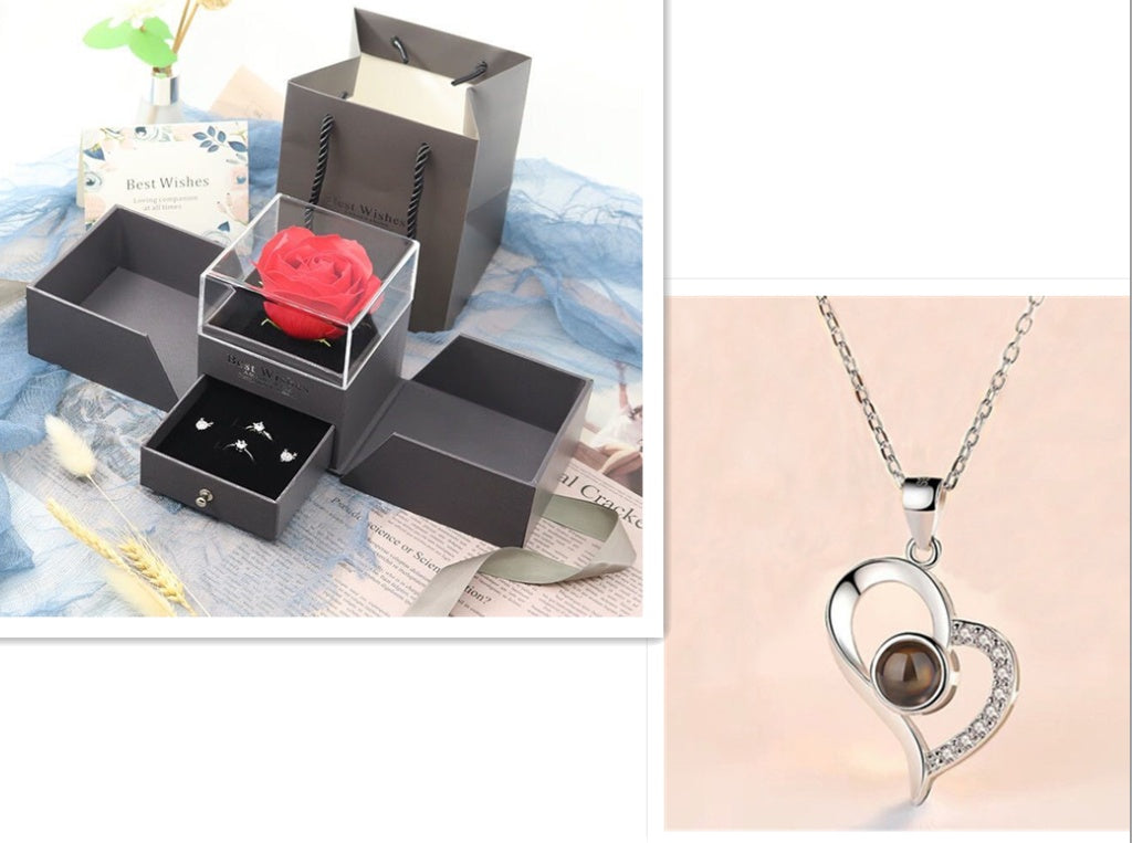 Eternal Rose — Crystal Necklace & Luxury Gift Box