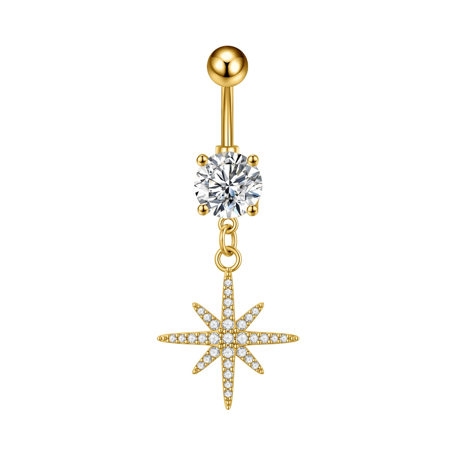 Zircon Butterfly Belly Button Ring — 60 Designs