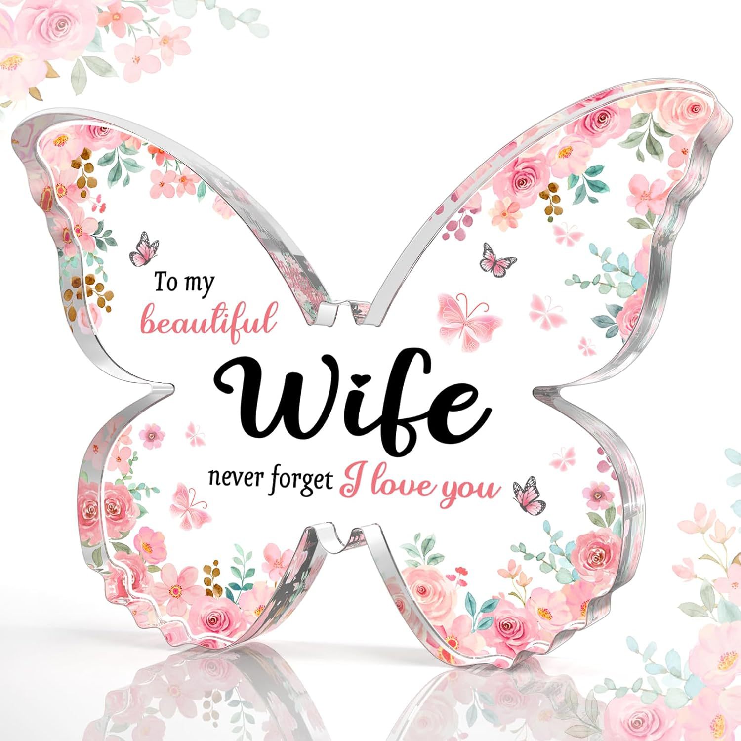 Butterfly Acrylic Keepsake — Personalised Gift for Her