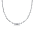 In The Name of Light – Moissanite Pendant Necklace | Platinum-Plated Sterling Silver
