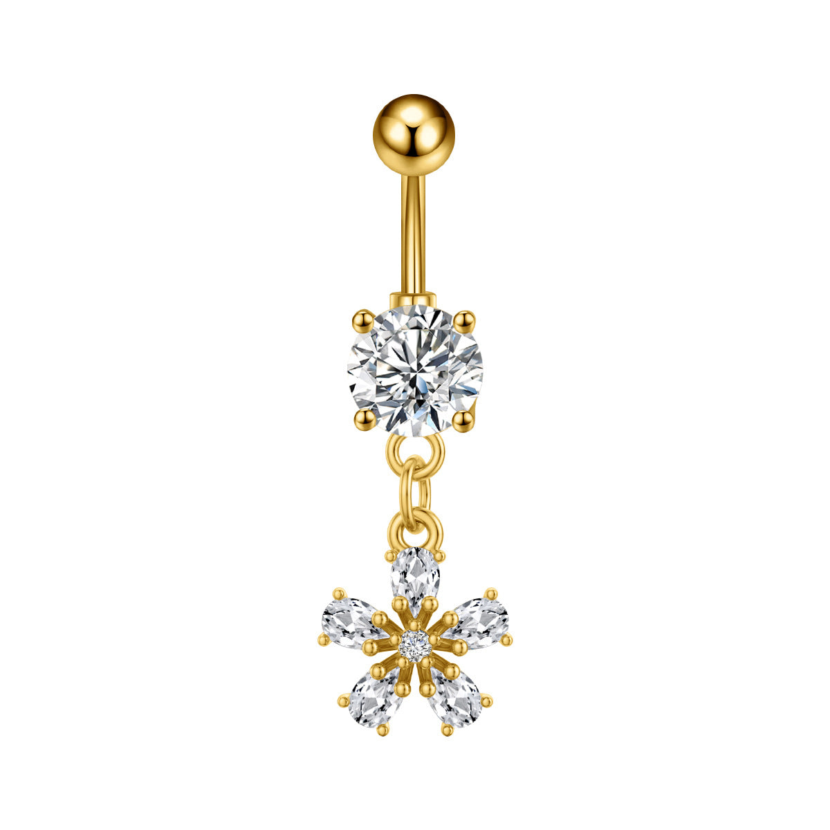 Zircon Butterfly Belly Button Ring — 60 Designs