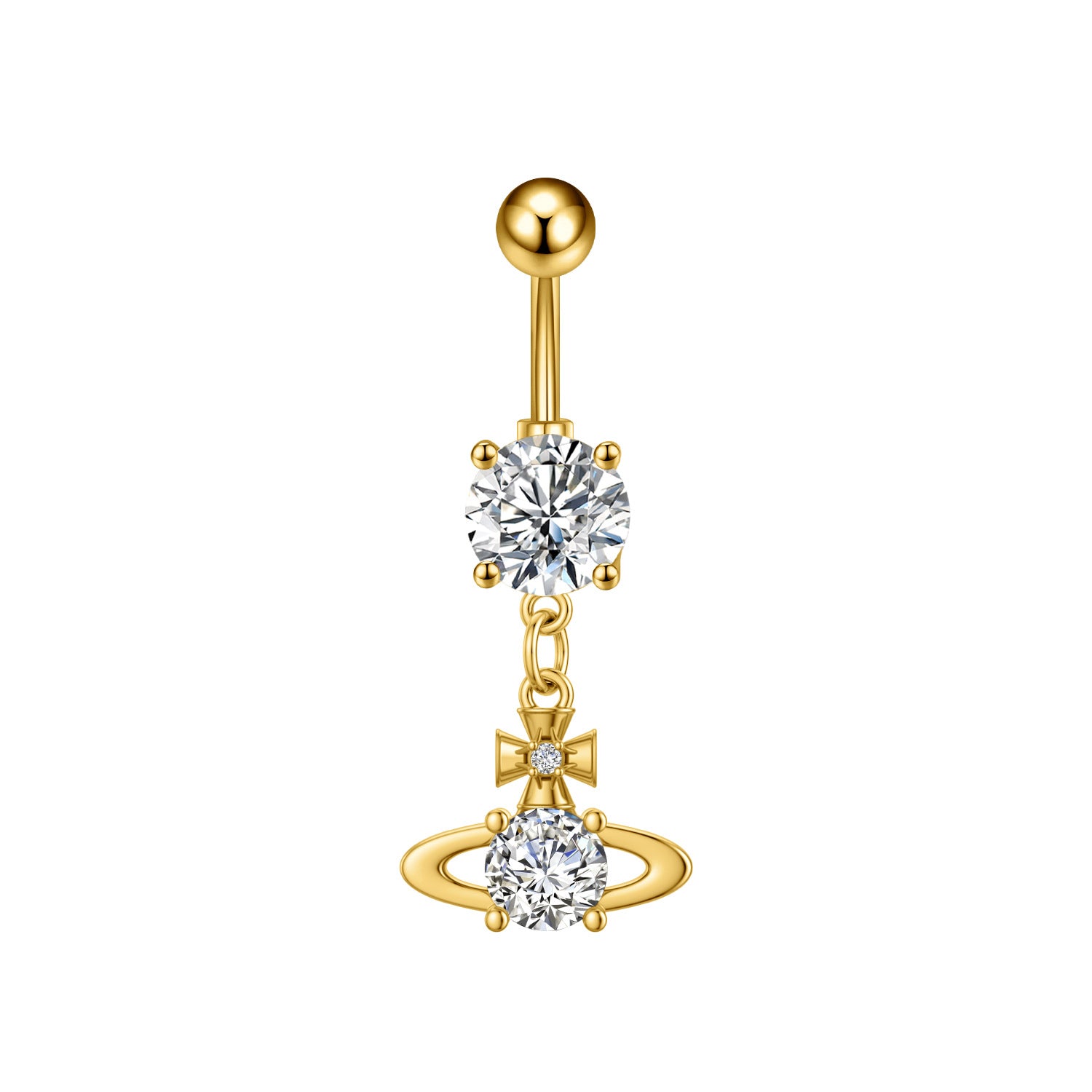 Zircon Butterfly Belly Button Ring — 60 Designs