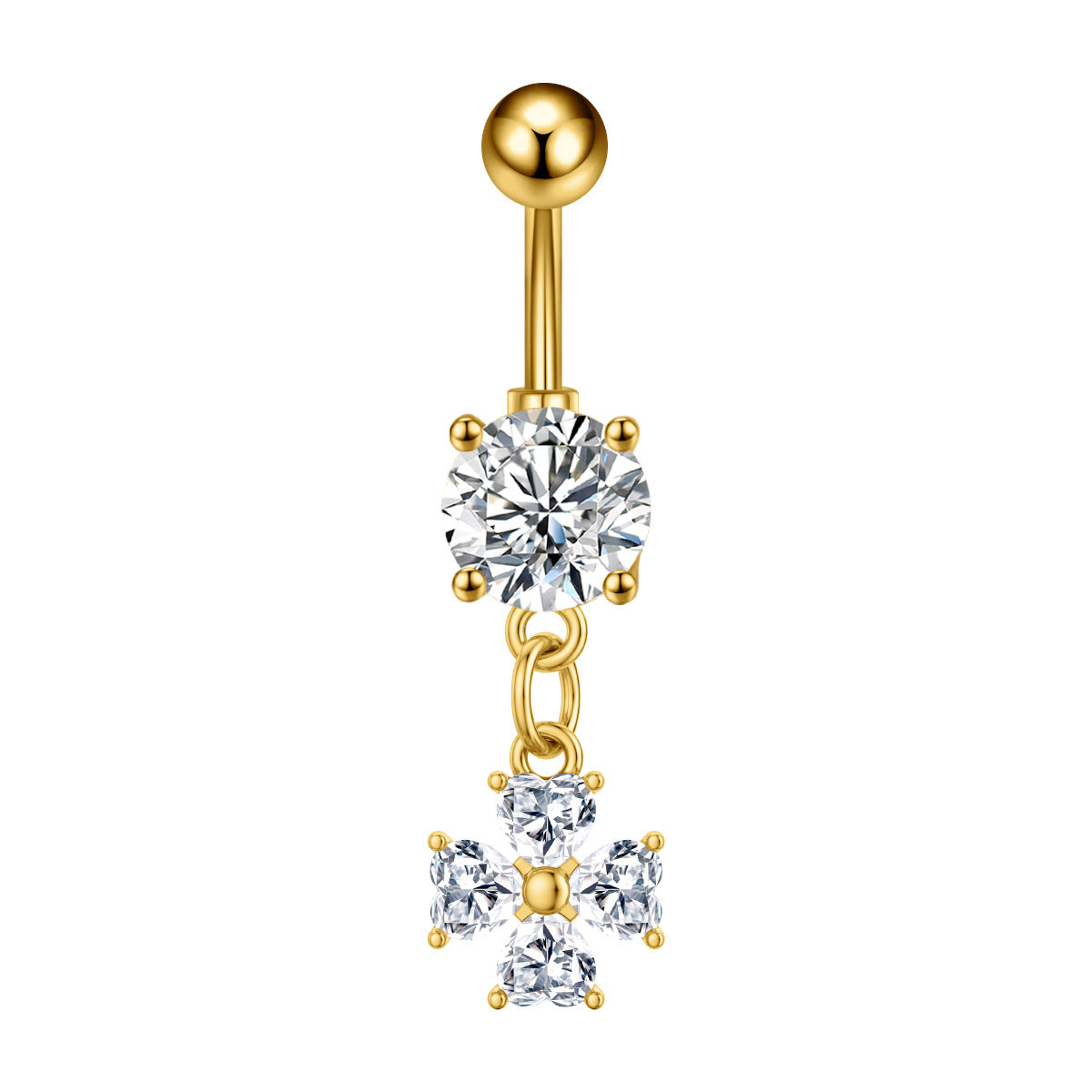 Zircon Butterfly Belly Button Ring — 60 Designs