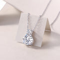 Moissanite Platinum Elegance Pendant Necklace | S925 Silver