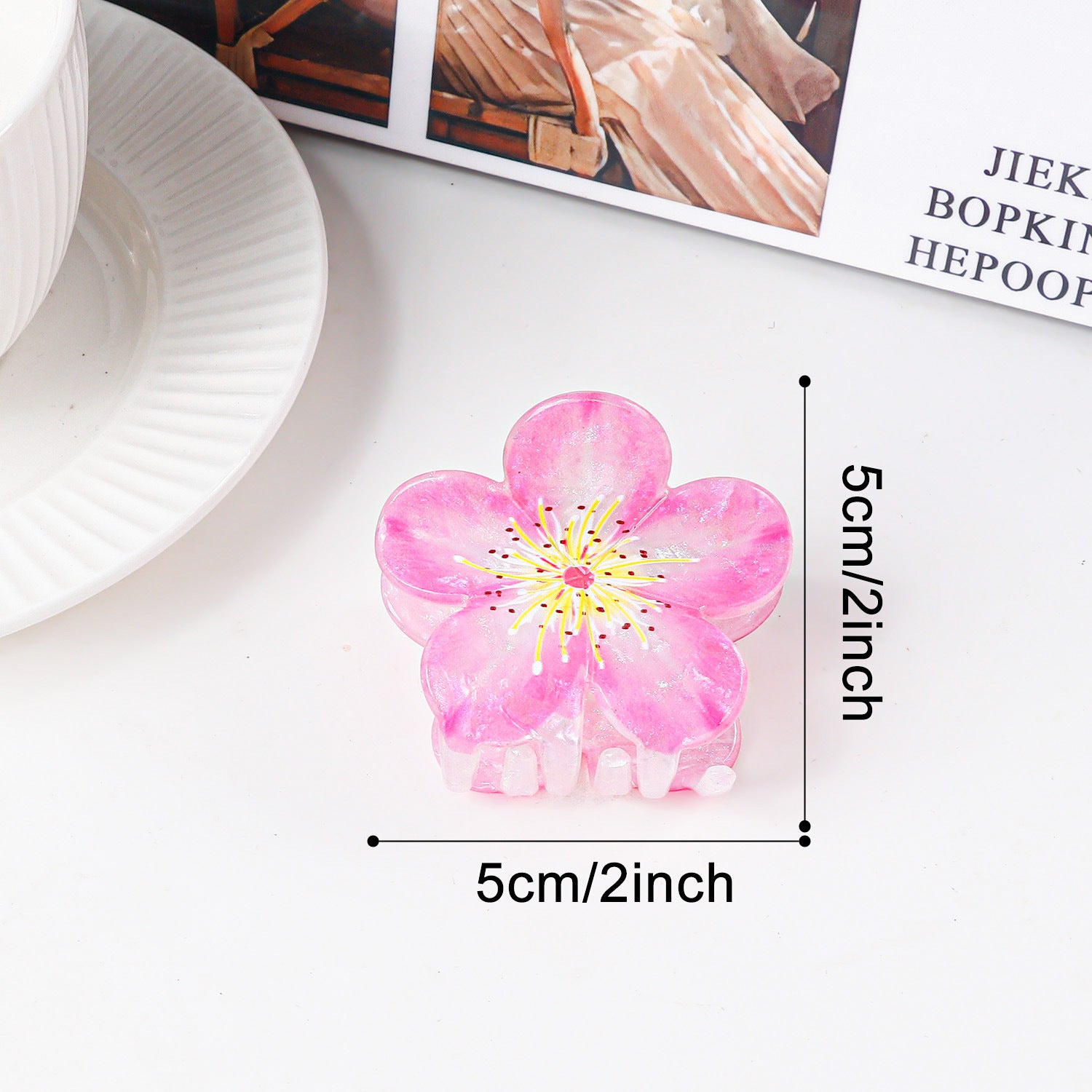 La Fleur — Floral Shark Hair Clip