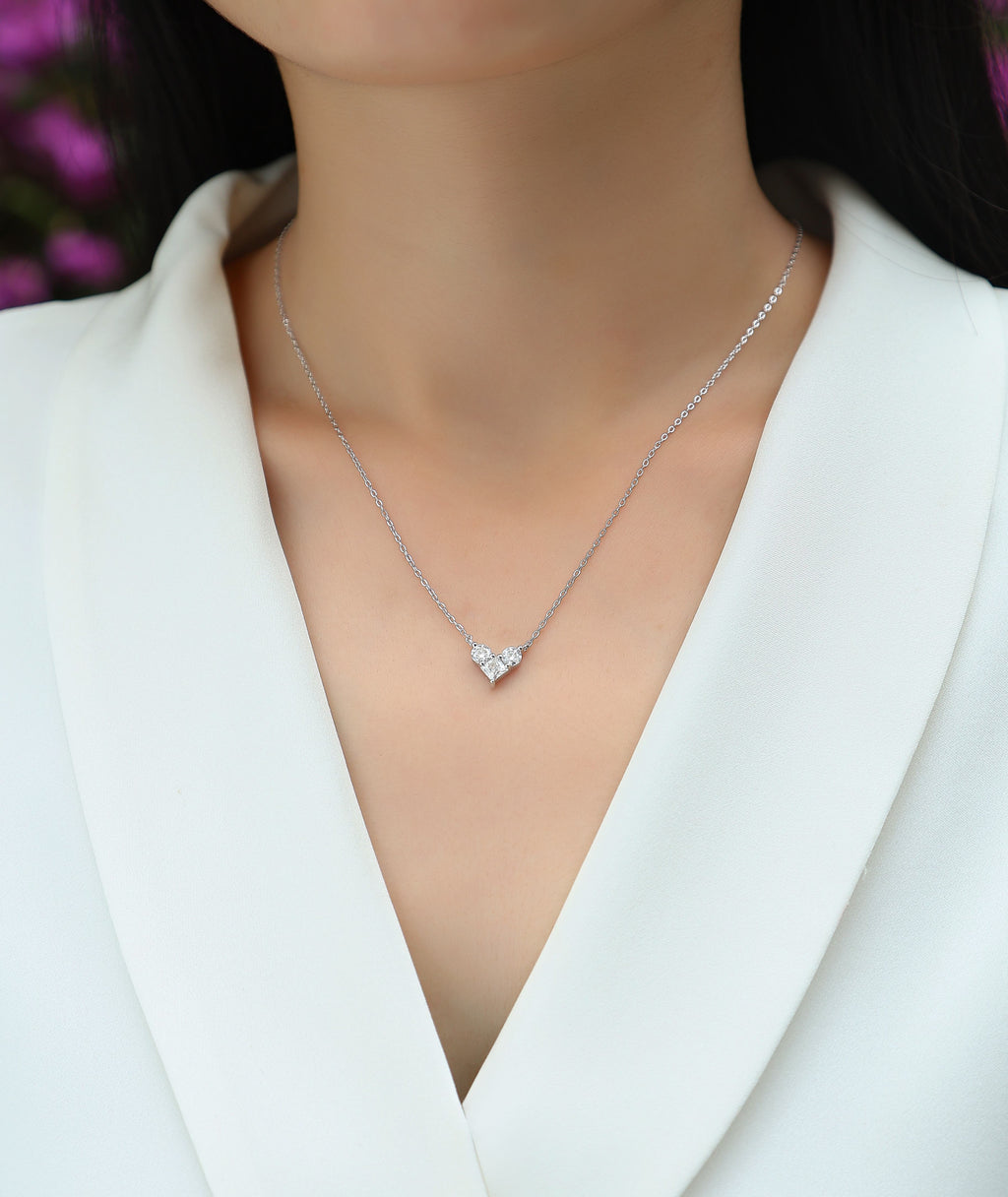 Éclat — S925 Silver Moissanite Pendant Necklace