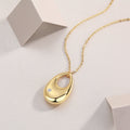 Evening Love Moissanite Pendant Necklace | S925 Silver with Gold Plating