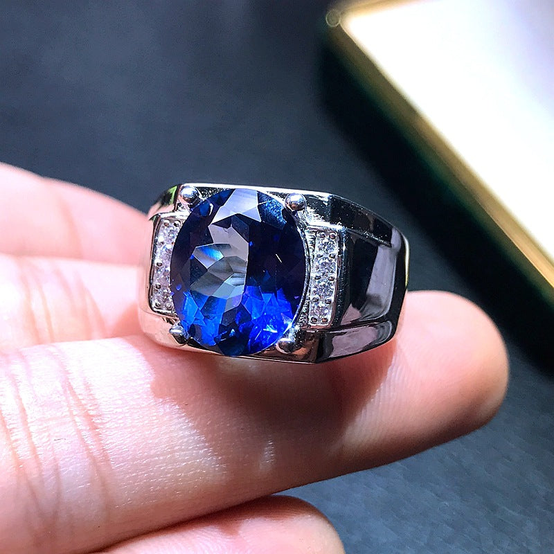 Tanzanite — 925 Silver Natural Tanzanite Ring